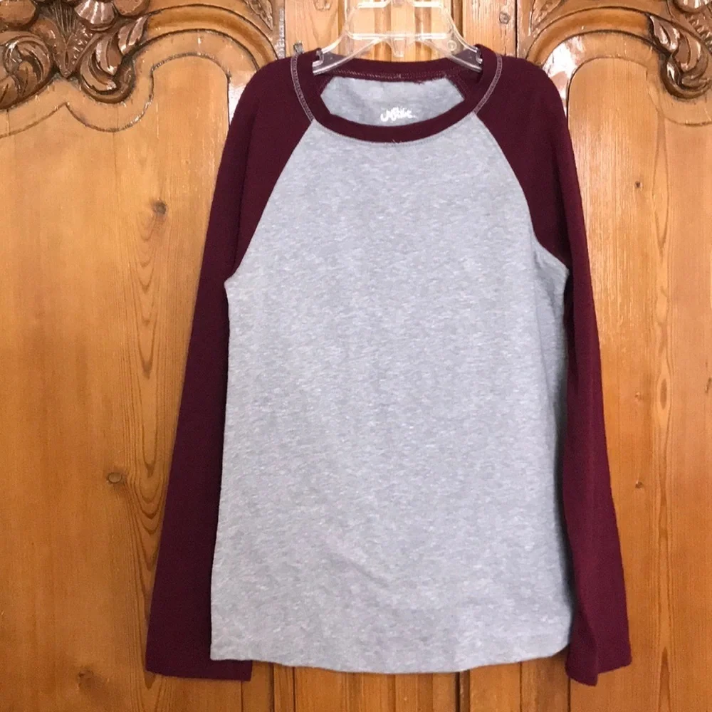 Justice Girl’s Long Sleeved Baseball Style Tee